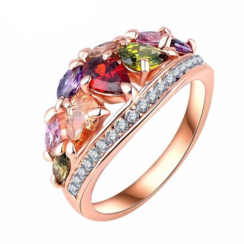 Colorful Ring: Multicolor Stone