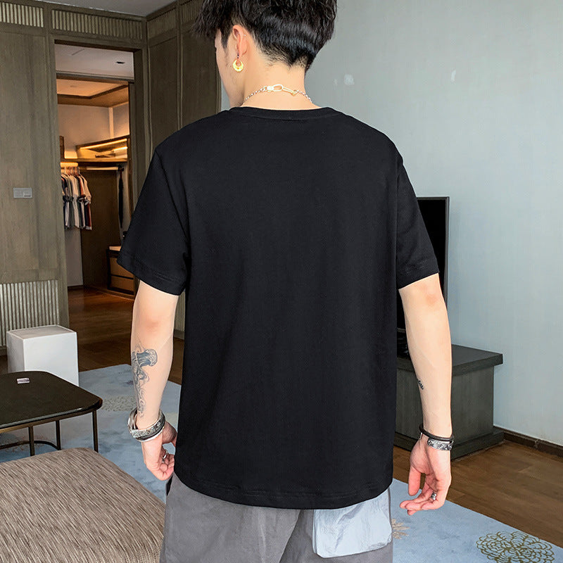 Loose Boy's T-shirt Trendy Cotton for Summer