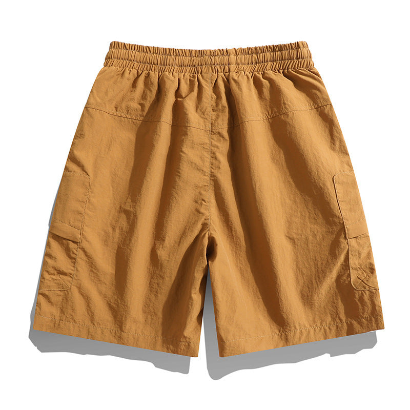 Summer Thin Ice Silk Quick-Drying Loose Shorts for Men