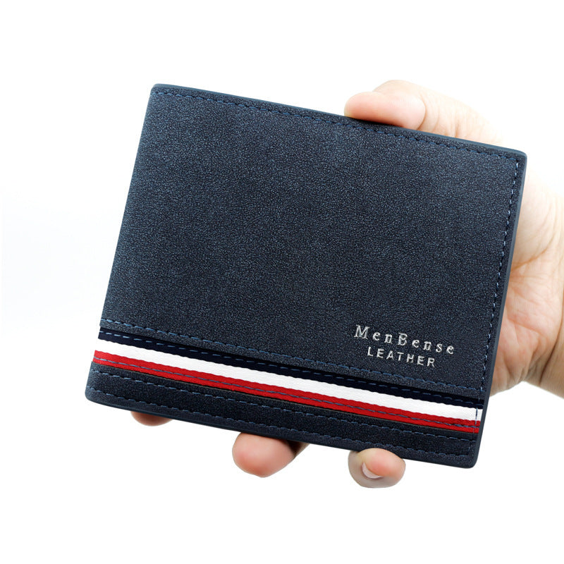 Coin Purse Silk Screen Wallet: Frosted Clutch for Men