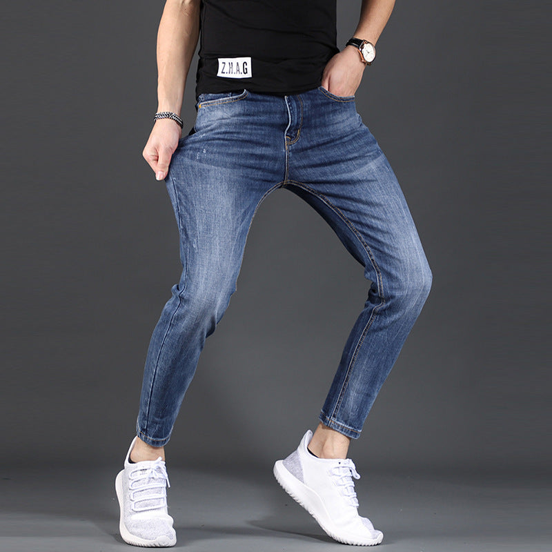 Jeans Summer All Match Stretch Casual Pants for Men