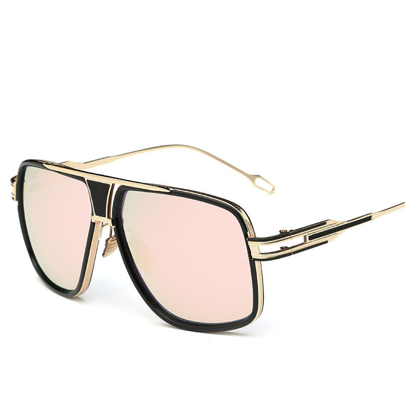 European and American Trend of the Same Sunglasses for Men and Women: Fashion Retro Square Sunglasses