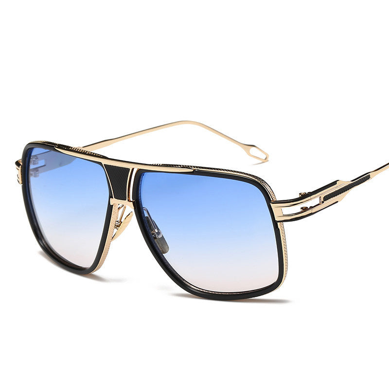 European and American Trend of the Same Sunglasses for Men and Women: Fashion Retro Square Sunglasses