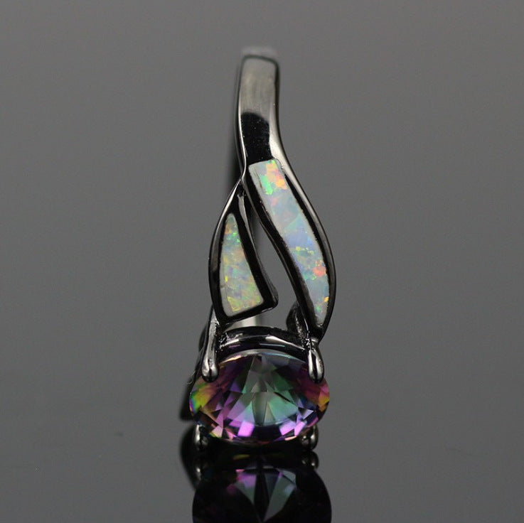 Cubic & Colorful Crystal Ring
