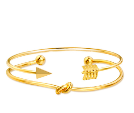 Modyle Gold Color Crystal Wedding Bracelets For Woman