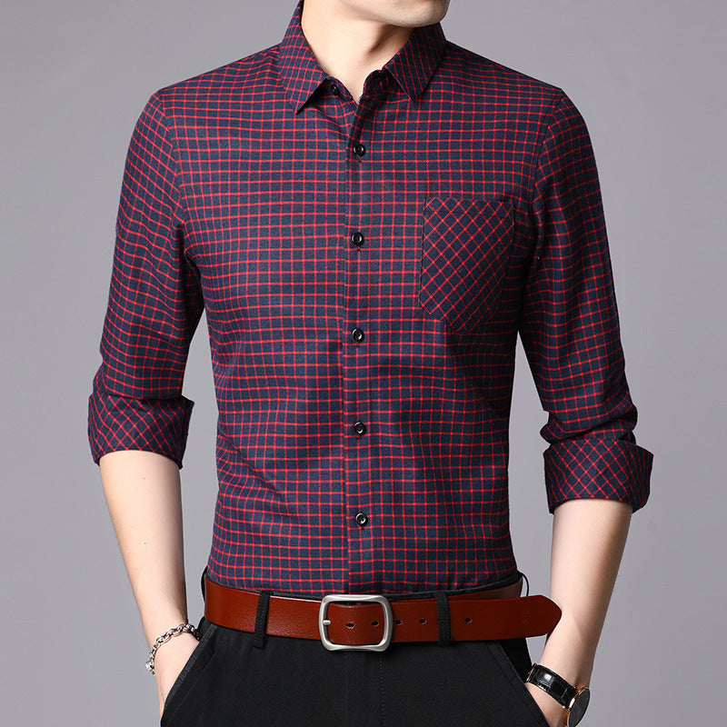 Autumn And Winter New Shirts Businessmen's Long Sleeves