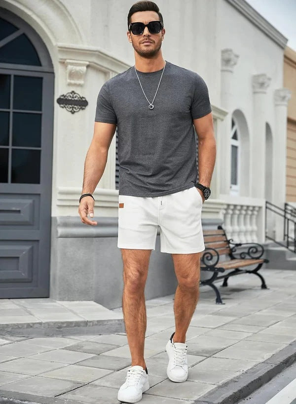 Solid Color Daily Loose Shorts Casual Pants for Men