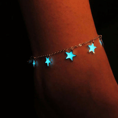 Real night glow bracelets Stars peach blossoms luminous bracelets bracelets
