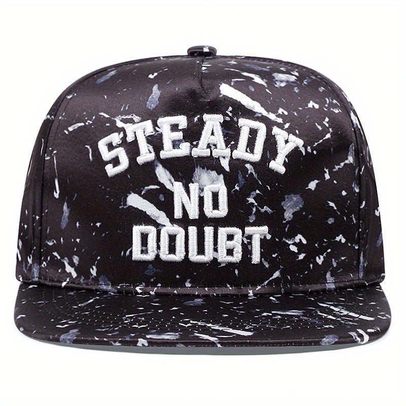 Flat Brim Camouflage Street Embroidery Letters Hip Hop Hat