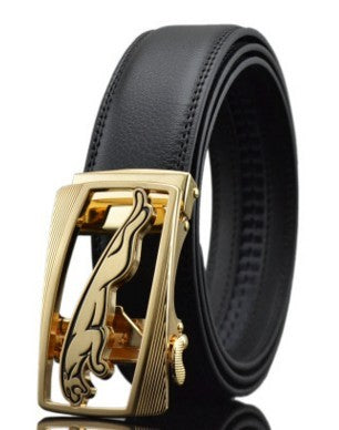 Automatic Buckle Leather Belt for Men