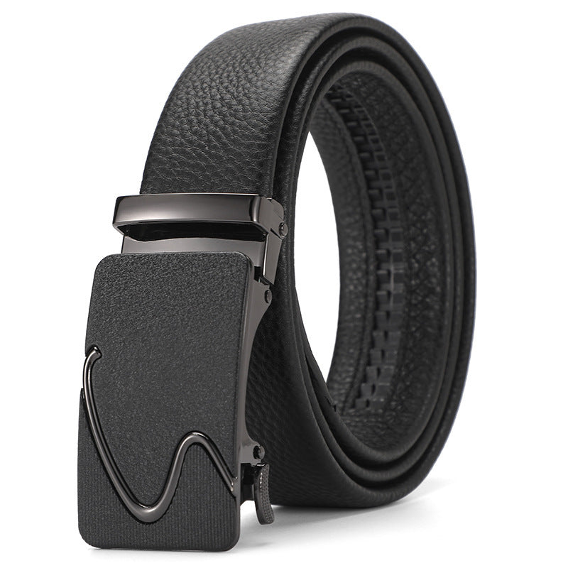 Genuine Leather Automatic Pure Leather Belt for Boys