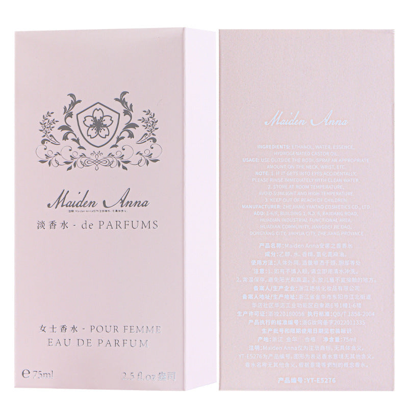 Anna Fragrance Girl Sweetheart Long-Lasting Light Perfume for Women