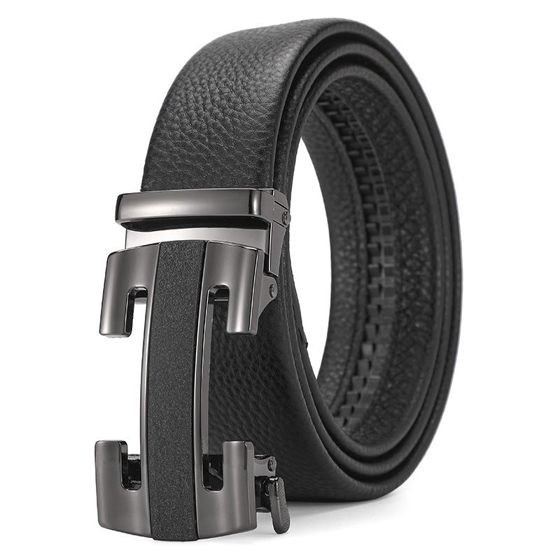 Genuine Leather Automatic Pure Leather Belt for Boys