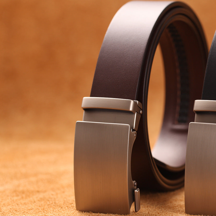 Automatic Leather Buckle Belt for Men