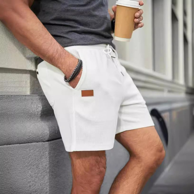 Solid Color Daily Loose Shorts Casual Pants for Men