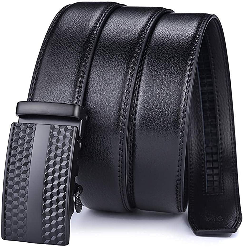 Fashion Casual Two-Layer Leather Comfort Click Belt for Men
