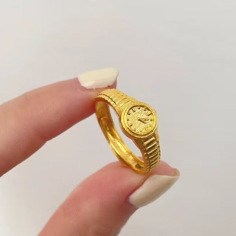 Light & Luxury Watch Designed Ring for Women