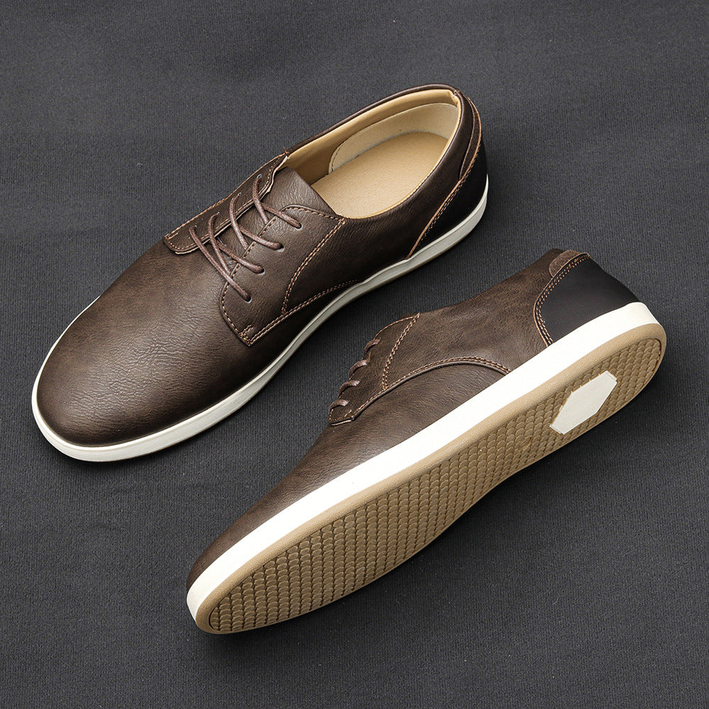 Casual Plus Size Comfort Leather Board Shoes for Men