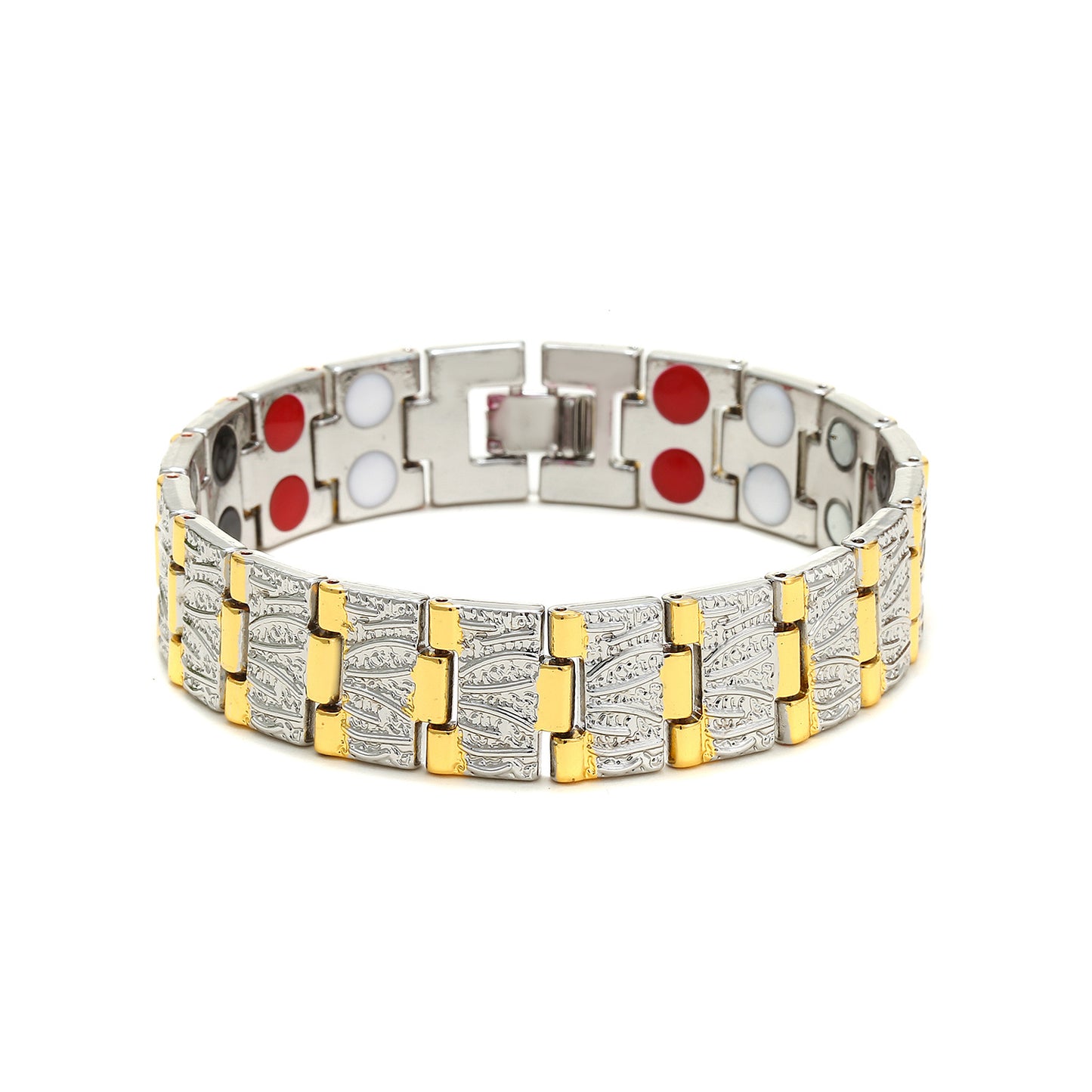 Magnetic Therapy Bracelet: Adjustable Double Row