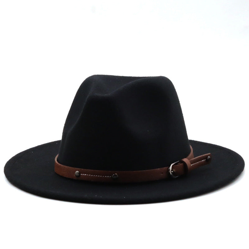 Fashion Casual Black Soft Woolen Hat