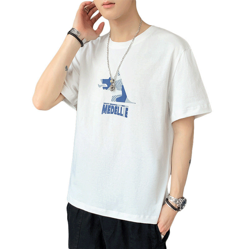Loose Boy's T-shirt Trendy Cotton for Summer