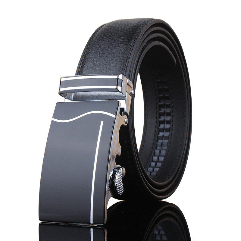 Automatic Buckle Casual Leather Belt for Men