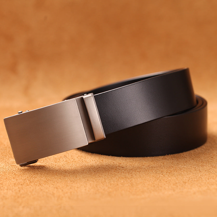 Automatic Leather Buckle Belt for Men