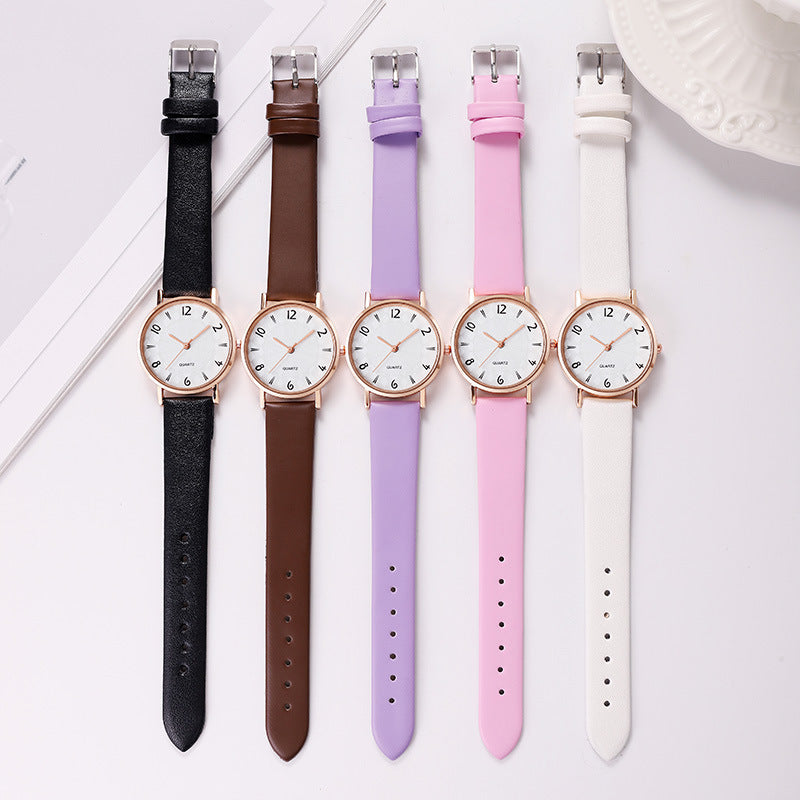 Simple & Casual Starry Sky Dial Watch for Women