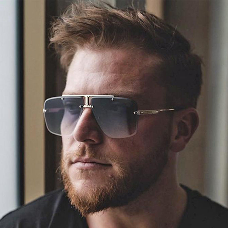 Square Frame Retro Sunglasses for Men