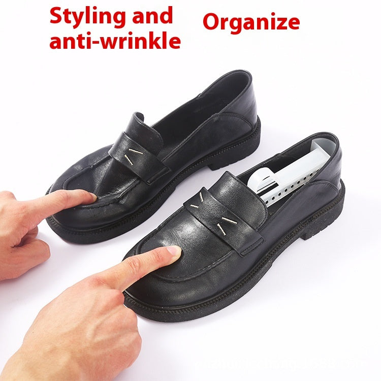 Black Adjustable Anti-wrinkle Plastic Shoe Stretcher