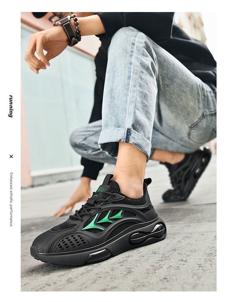 Casual Fashion Mesh Air Cushion Stretch Sneaker for Men