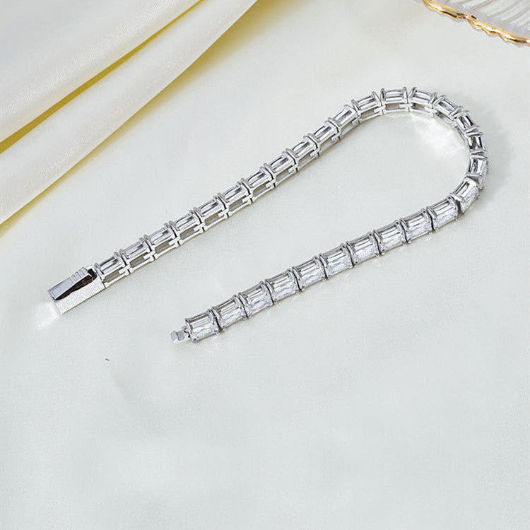 Full Diamond Titanium Steel Bracelet