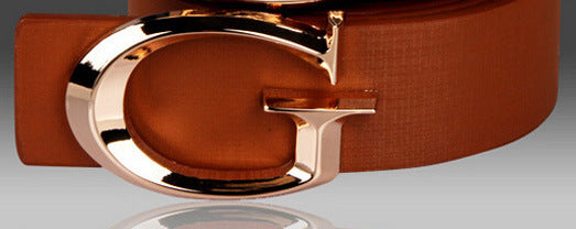 Casual Fashion Alloy Belt with Jersey Buckle for Men and Women
